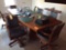 12 foot wood conference table with (8) wood executive chairs