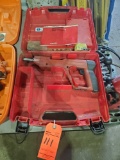 Hilti DXE72 powder actuated nailer with case