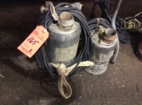 Lot of (2) asst stainless steel submersible pumps