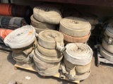 Lot of nylon water hoses, contents of skid