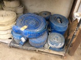Lot of rubber water hoses, contents of skid