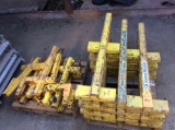 Lot of trench box railing components