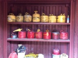 Lot of asst gasoline and diesel storage containers, (INSIDE LOT 283)