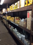 Lot of asst CATERPILLAR PARTS including air filters, oil filters, fuel/water seperators, solenoids,