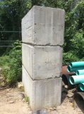 Lot of (3) 3 x 3 X 4 foot long concrete blocks