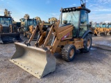 2001 Case 580SM 4 X 4 Loader Backhoe, A/C cab, Ride Control, 83 in Loader Bucket, Extendable Stick,