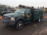 2007 Ford F550 Service Truck, vin 1FDAF57P97EA10800