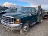 2000 Ford F450 Utility Truck, vin 1FDXF46F5YED36625 Odometer reads 436683