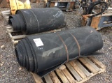 Lot of (2) conveyor belts,(1) 40 inch wide and (1) 52 inch wide