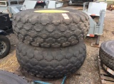 Lot of (2) Firestone 23.1-26 loader tires mounted on rims