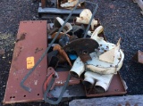 Lot of asst paver parts, contents of (9) skids