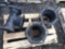 2 Ductile Iron Mechanical Fittings, and One 3 way 4 inch