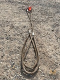 Certified 7' Long 2-Leg Braided Wire Rope Lifting Bridle 26,000lbs Lifting Capacity