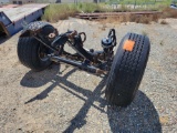 20,0000 LB Steering axle with frame horns to fit a 379 Peterbilt...with tires and wheels.
