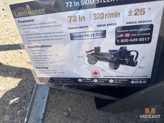 Skid Steer Power Rake