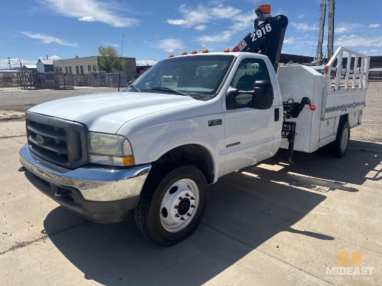 2003 Ford F550 Flat Bed Knuckle Boom