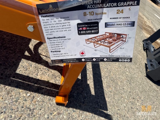 Skid Steer Hay Accumulator Grapple