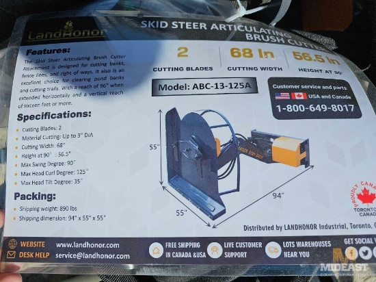 Articulating Bush Cutter Attachment