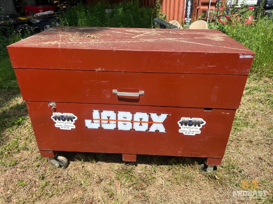 JOBBOX Heavy Duty Steel Job-Site Storage Box / Tool Chest