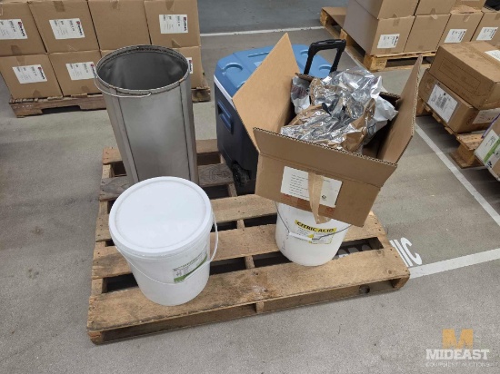 Miscellaneous Citric Acid, Hydrochloride, Metal Container, Cooler