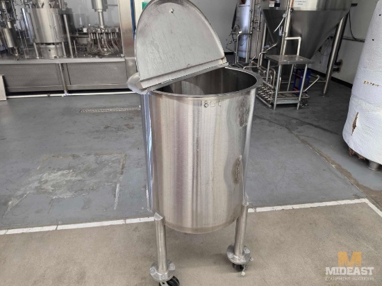 Stainless Steel Mobile Dosing Tank 180L