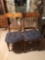2 Cain seated chairs