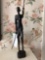 Wooden decorative Masia African carved art, detachable spear, 15â€ tall approximately