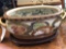 Chinese ornate fish bowl with stand, 18â€œ x 11â€œ x 6â€œ