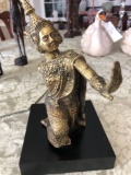 Thai brass statue 11â€ tall