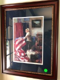 23â€ x 29â€ Pamela Patrick White, Betsy Ross patriotic print
