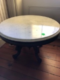 Marble topped 30â€x 21â€ end table