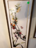 Hand embroidered silk Vietnamese painting, 20â€x 55â€