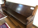 Vintage Church pew 110â€ in length