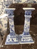 Handpainted Portugal Candle holders