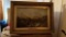 Framed painting, mountain landscape