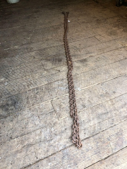 20 foot log chain, complete