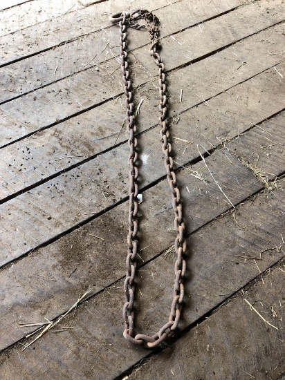 12 foot heavy duty log chain, needs one hook