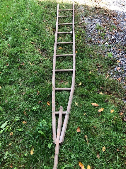 11 ft. wooden orchard ladder