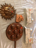 Train molds, cookie cutter, copper decor