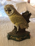 Brass owl book end