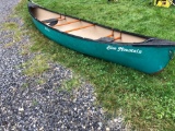 16 foot Old Town Blue Mountain canoe, includes paddles