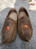 Pair of wooden shoes