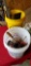 2 buckets tools, masonry and construction hand tools