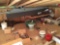Contents of second floor,  miscellaneous light fixtures, miscellaneous tile, blades, lumber, tripods