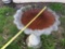Concrete birdbath