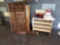 Crib and stackable shelves and tennis ball carrier