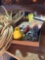 Tool lot, extension cord,  brushes, drills, blades, funnel and wrench