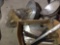 Box lot of lights and shelf brackets