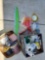 Wire, caulking gun, paints