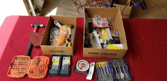 2-box lots, drill bits and more
